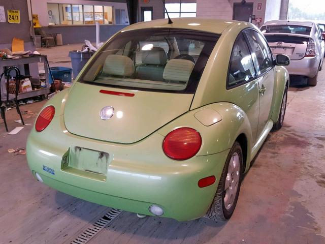 3VWCK21C12M460258 - 2002 VOLKSWAGEN NEW BEETLE GREEN photo 4