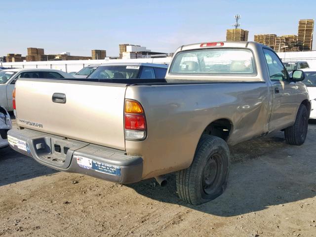 5TBJN32183S404168 - 2003 TOYOTA TUNDRA TAN photo 4