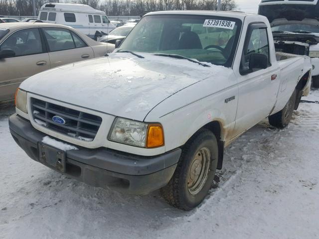 1FTYR10D13PA07570 - 2003 FORD RANGER WHITE photo 2