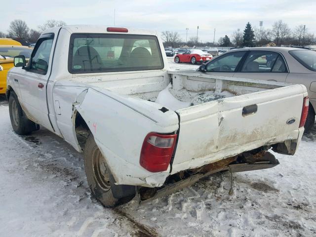 1FTYR10D13PA07570 - 2003 FORD RANGER WHITE photo 3