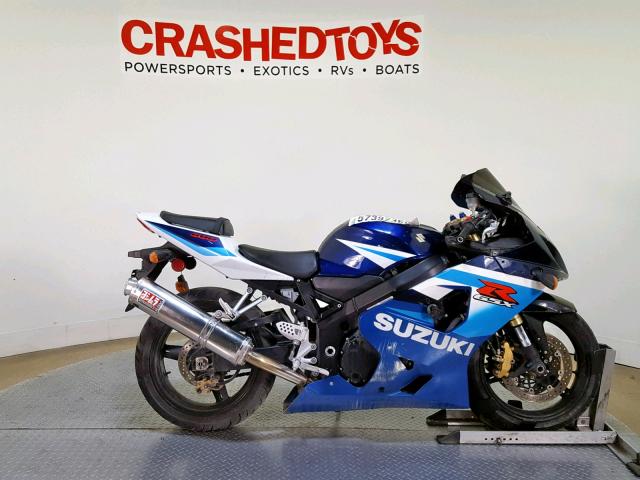 JS1GN7CA352112391 - 2005 SUZUKI GSX-R600 K BLUE photo 1