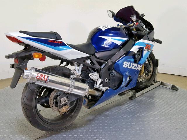 JS1GN7CA352112391 - 2005 SUZUKI GSX-R600 K BLUE photo 8