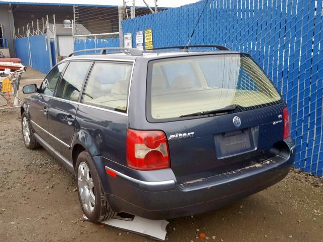 WVWYH63B71E240100 - 2001 VOLKSWAGEN PASSAT GLX 灰色 照片 3