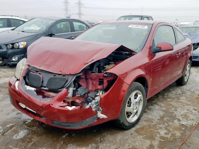1G2AL15F077275971 - 2007 PONTIAC G5 BURGUNDY photo 2