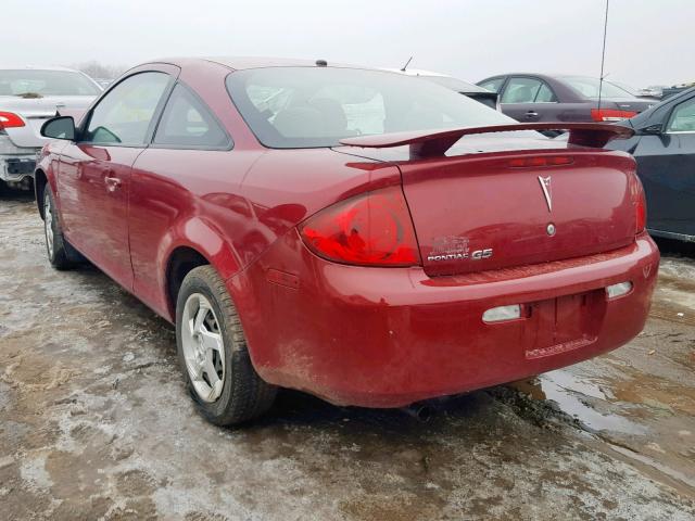1G2AL15F077275971 - 2007 PONTIAC G5 BURGUNDY photo 3