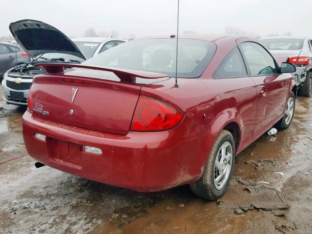 1G2AL15F077275971 - 2007 PONTIAC G5 BURGUNDY photo 4