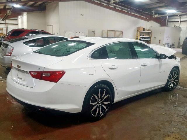 1G1ZE5STXHF260629 - 2017 CHEVROLET MALIBU LT WHITE photo 4