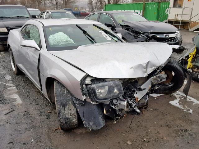 2G1FA1E38D9156145 - 2013 CHEVROLET CAMARO LS SILVER photo 1