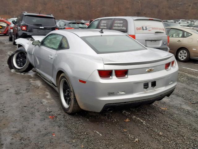 2G1FA1E38D9156145 - 2013 CHEVROLET CAMARO LS SILVER photo 3