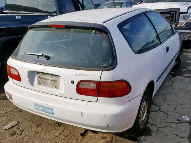 2HGEH2354NH553756 - 1992 HONDA CIVIC DX WHITE photo 4