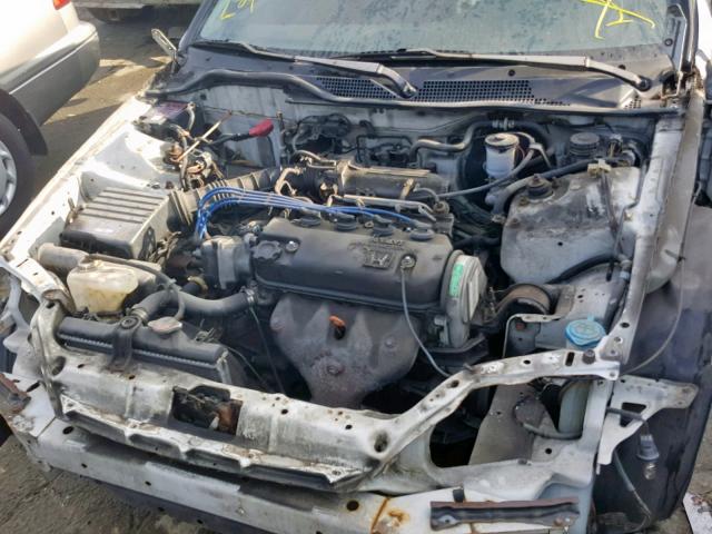 2HGEH2354NH553756 - 1992 HONDA CIVIC DX WHITE photo 7