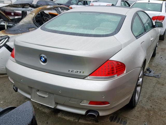 WBAEH13476CR49973 - 2006 BMW 650 I BEIGE photo 4