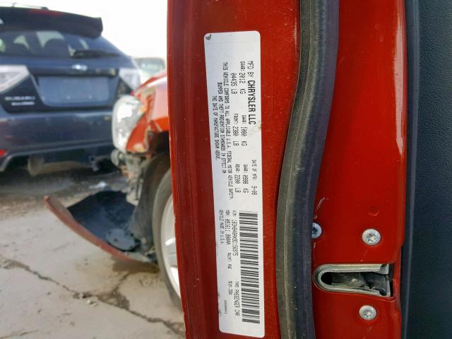 1B3HB48AX9D156975 - 2009 DODGE CALIBER SX ORANGE photo 10