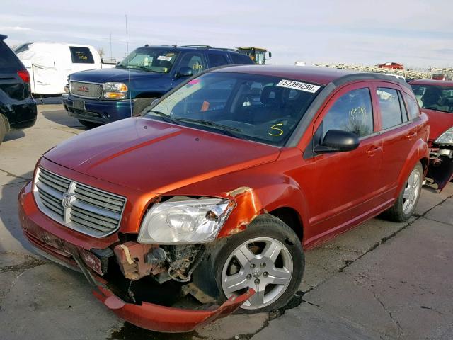 1B3HB48AX9D156975 - 2009 DODGE CALIBER SX ORANGE photo 2