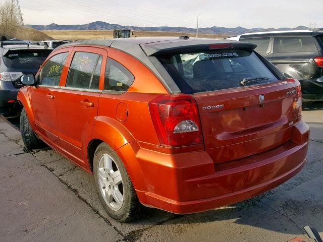 1B3HB48AX9D156975 - 2009 DODGE CALIBER SX ORANGE photo 3