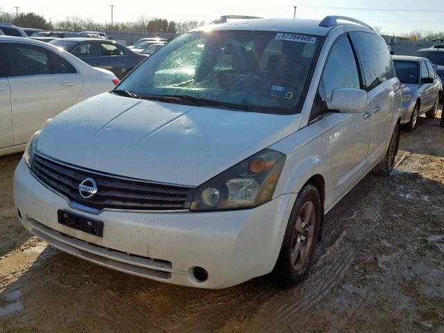 5N1BV28U97N136939 - 2007 NISSAN QUEST S WHITE photo 2