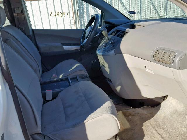 5N1BV28U97N136939 - 2007 NISSAN QUEST S WHITE photo 5