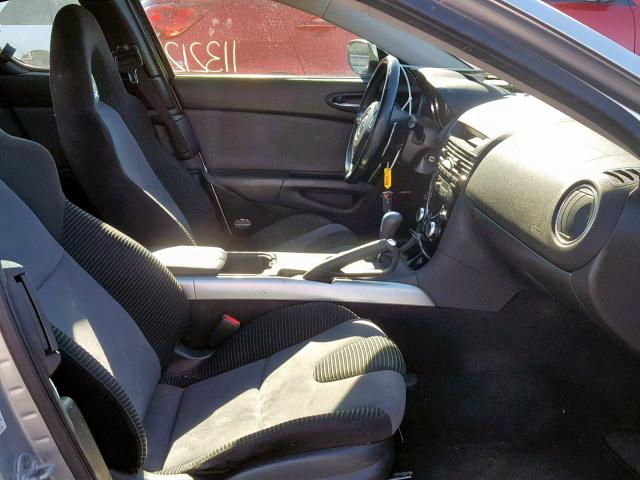 JM1FE173970211905 - 2007 MAZDA RX8 SILVER photo 5