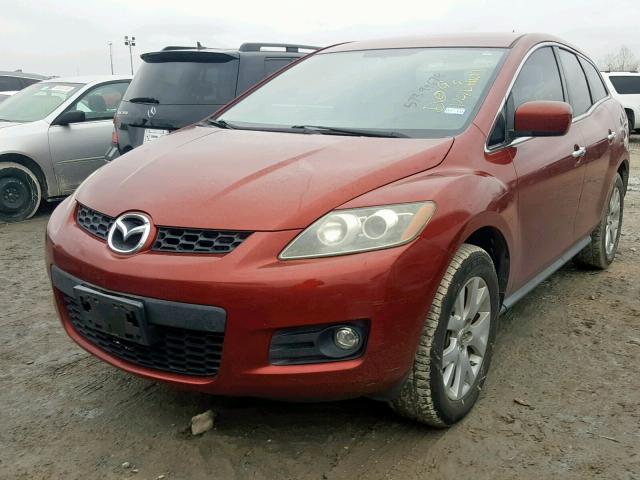 JM3ER293470143281 - 2007 MAZDA CX-7 BURGUNDY photo 2