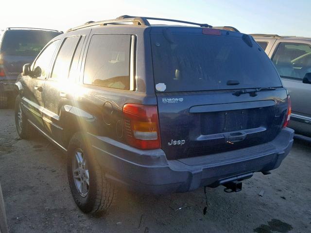 1J4GX48S24C416380 - 2004 JEEP GRAND CHER BLUE photo 3