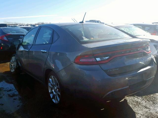 1C3CDFCA4DD711437 - 2013 DODGE DART LIMIT GRAY photo 3