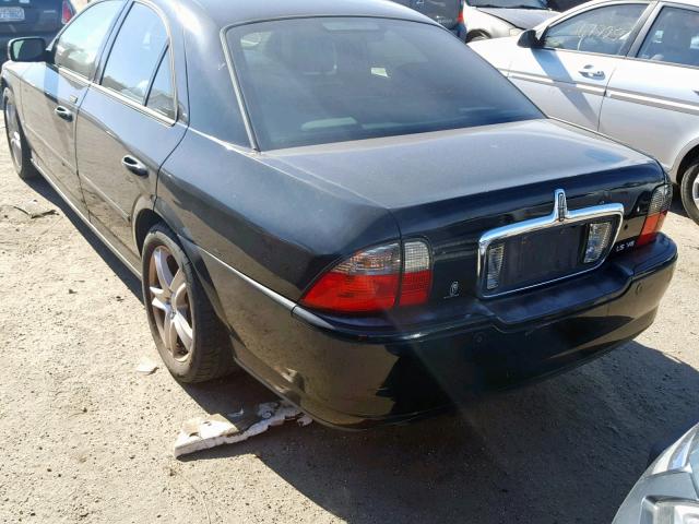 1LNHM87A04Y602680 - 2004 LINCOLN LS BLACK photo 3