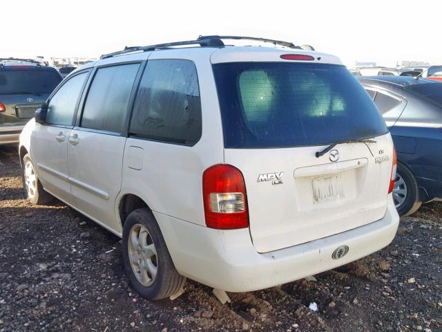 JM3LW28G9Y0111299 - 2000 MAZDA MPV WAGON WHITE photo 3