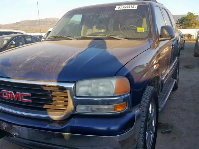 1GKEC13T53J154750 - 2003 GMC YUKON BLUE photo 2