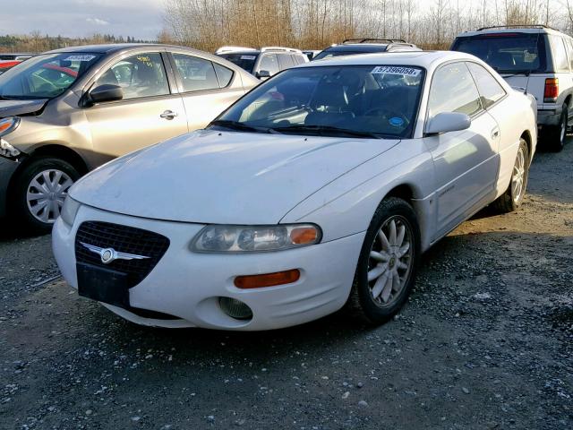 4C3AU52N6XE115328 - 1999 CHRYSLER SEBRING LX WHITE photo 2