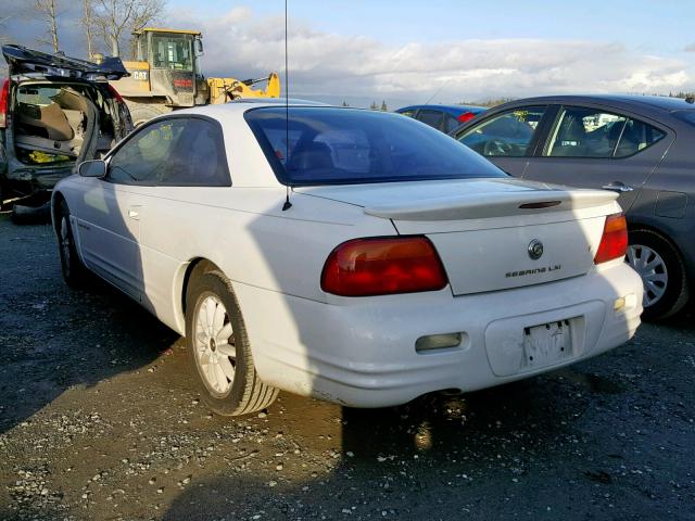 4C3AU52N6XE115328 - 1999 CHRYSLER SEBRING LX WHITE photo 3