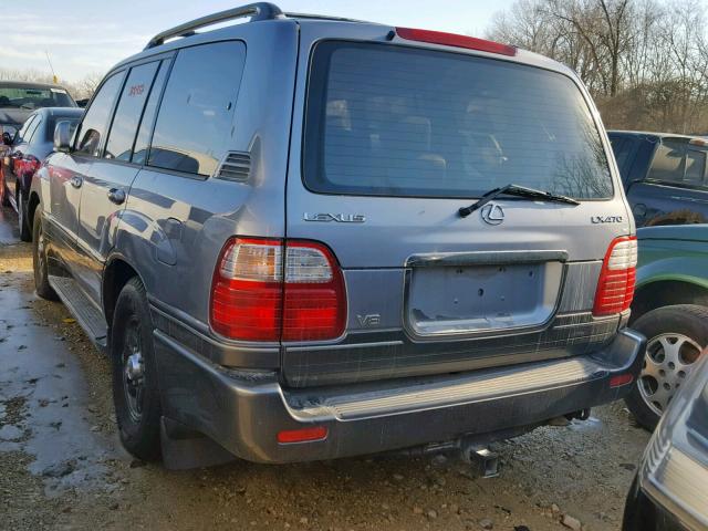 JTJHT00W813508924 - 2001 LEXUS LX 470 SILVER photo 3