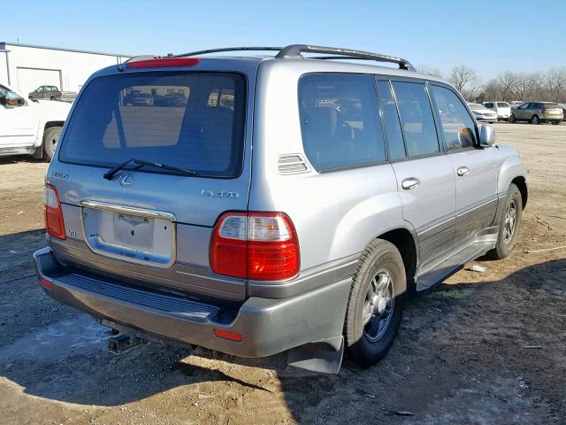 JTJHT00W813508924 - 2001 LEXUS LX 470 SILVER photo 4