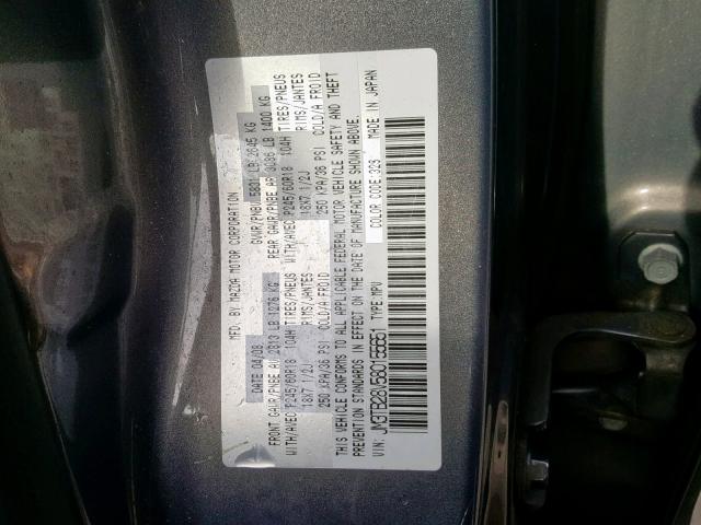 JM3TB28V580155651 - 2008 MAZDA CX-9 GRAY photo 10