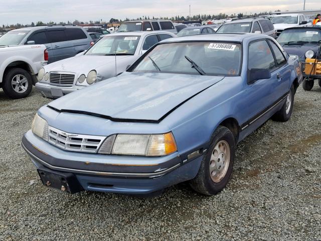 1FABP61F2JH166345 - 1988 FORD THUNDERBIR BLUE photo 2