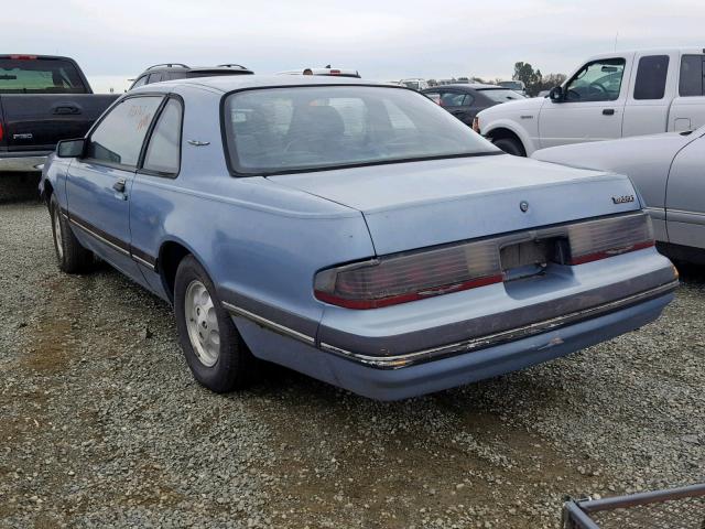 1FABP61F2JH166345 - 1988 FORD THUNDERBIR BLUE photo 3