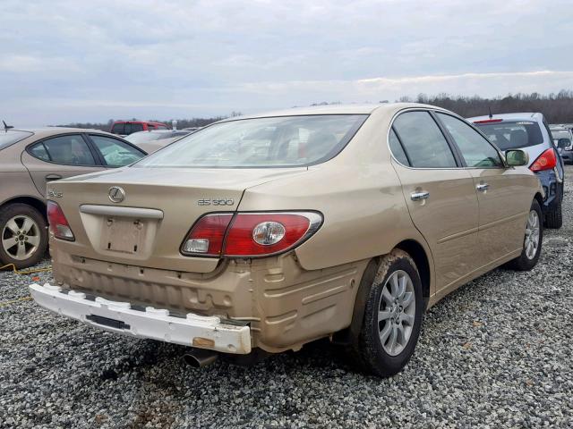 JTHBF30G520044177 - 2002 LEXUS ES 300 GOLD photo 4