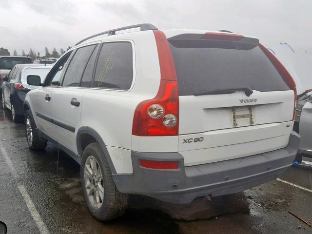 YV4CZ592661243929 - 2006 VOLVO XC90 WHITE photo 3