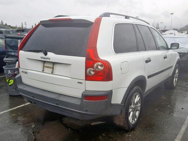 YV4CZ592661243929 - 2006 VOLVO XC90 WHITE photo 4