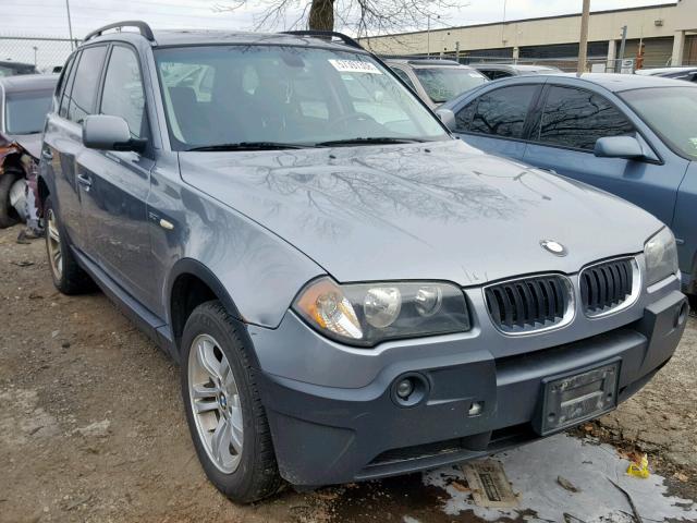 WBXPA93445WD14923 - 2005 BMW X3 3.0I SILVER photo 1