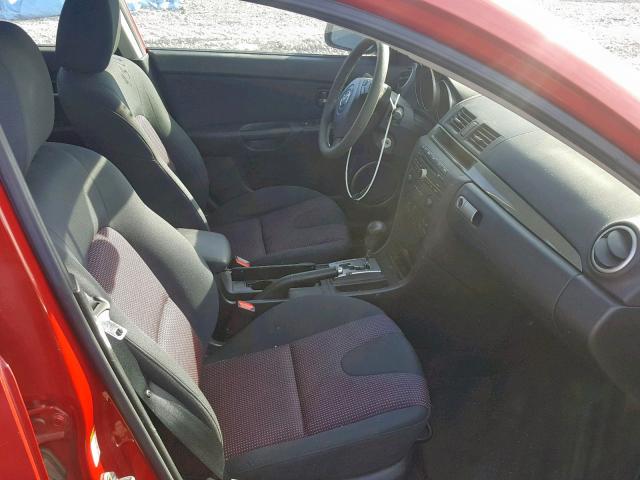 JM1BK323161511344 - 2006 MAZDA 3 S RED photo 5