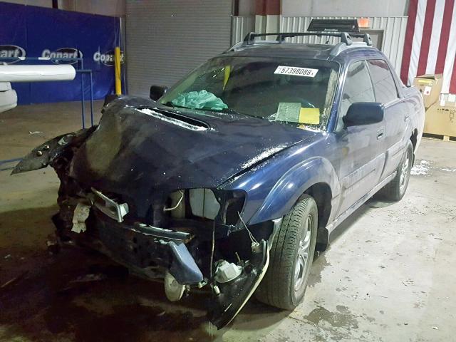 4S4BT63C855101480 - 2005 SUBARU BAJA TURBO BLUE photo 2