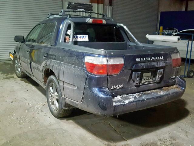 4S4BT63C855101480 - 2005 SUBARU BAJA TURBO BLUE photo 3