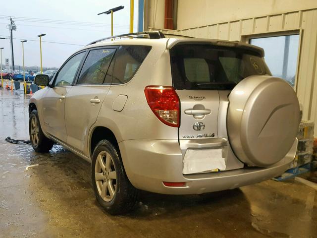 JTMZK31V776004681 - 2007 TOYOTA RAV4 LIMIT SILVER photo 3