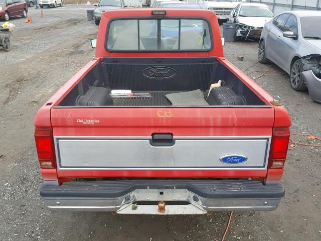 1FTCR11X9MUB09480 - 1991 FORD RANGER RED photo 6