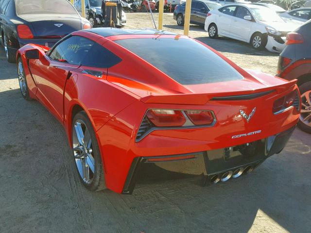 1G1YL2D72G5110924 - 2016 CHEVROLET CORVETTE S RED photo 3