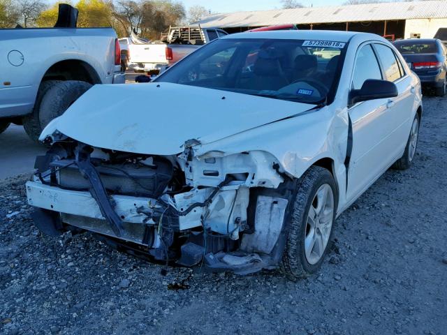 1G1ZB5EB8AF166279 - 2010 CHEVROLET MALIBU LS WHITE photo 2