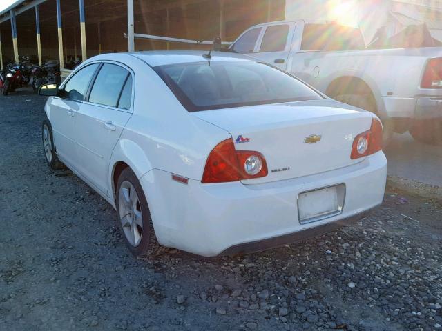 1G1ZB5EB8AF166279 - 2010 CHEVROLET MALIBU LS WHITE photo 3