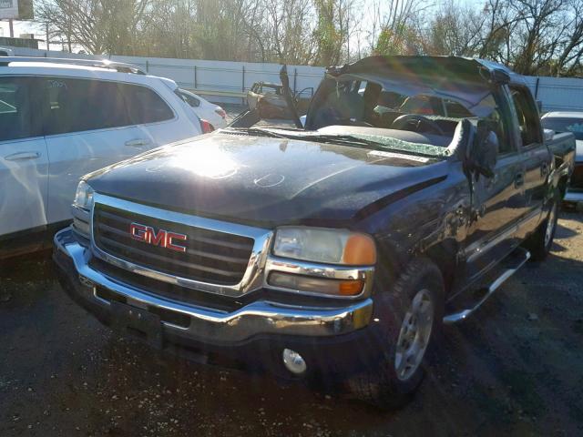 2GTEC13T351124624 - 2005 GMC NEW SIERRA BLACK photo 2