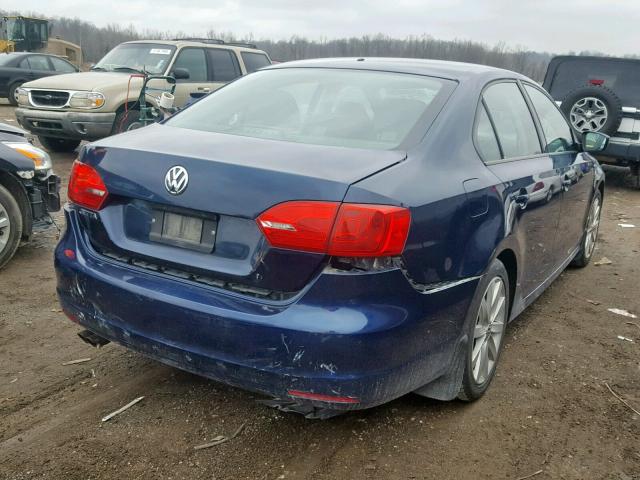 3VW1K7AJ4CM382790 - 2012 VOLKSWAGEN JETTA BASE BLUE photo 4