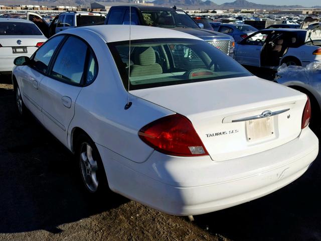 1FAFP55UX1G191553 - 2001 FORD TAURUS SES WHITE photo 3